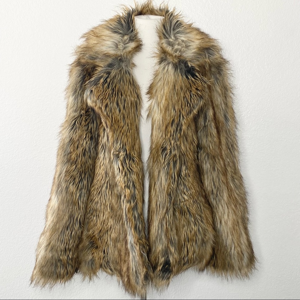 BEBE Faux Fur Jacket/ Coat